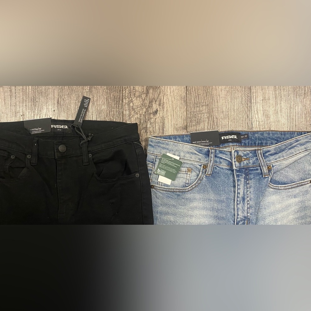 NWT, RSQ bundle of 3- 2pair of jeans women’s size 29/32 & a denim skirt - Picture 5 of 5